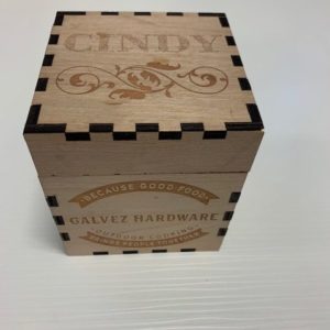 Company Name and Logo Custom Wooden Box