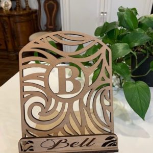 Wooden Tablet Stand Letters A-Z