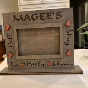 Family Name Frame - Whitewashed Gray
