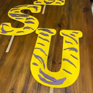 Game Day Letter Signs